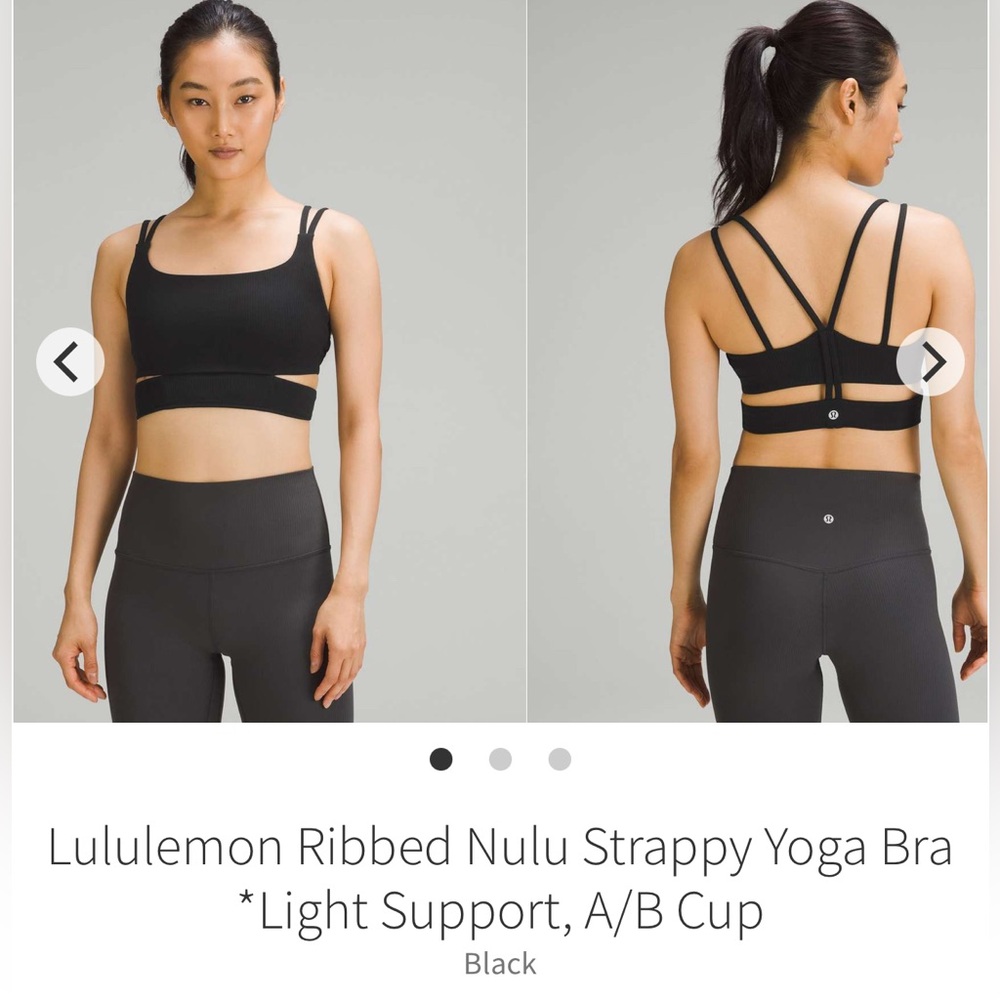 Lululemon Ribbed Nulu Strappy Yoga Bra *Light Support, A/B Cup